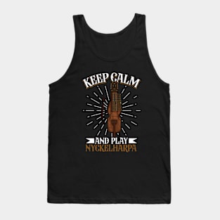 Keep Calm and play Nyckelharpa Tank Top